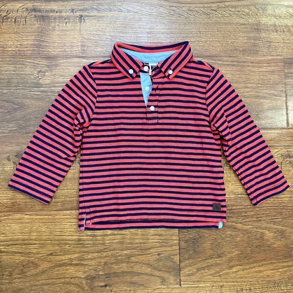 Janie and Jack striped polo shirt